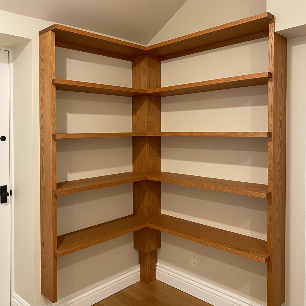 Custom built-in shelving unit